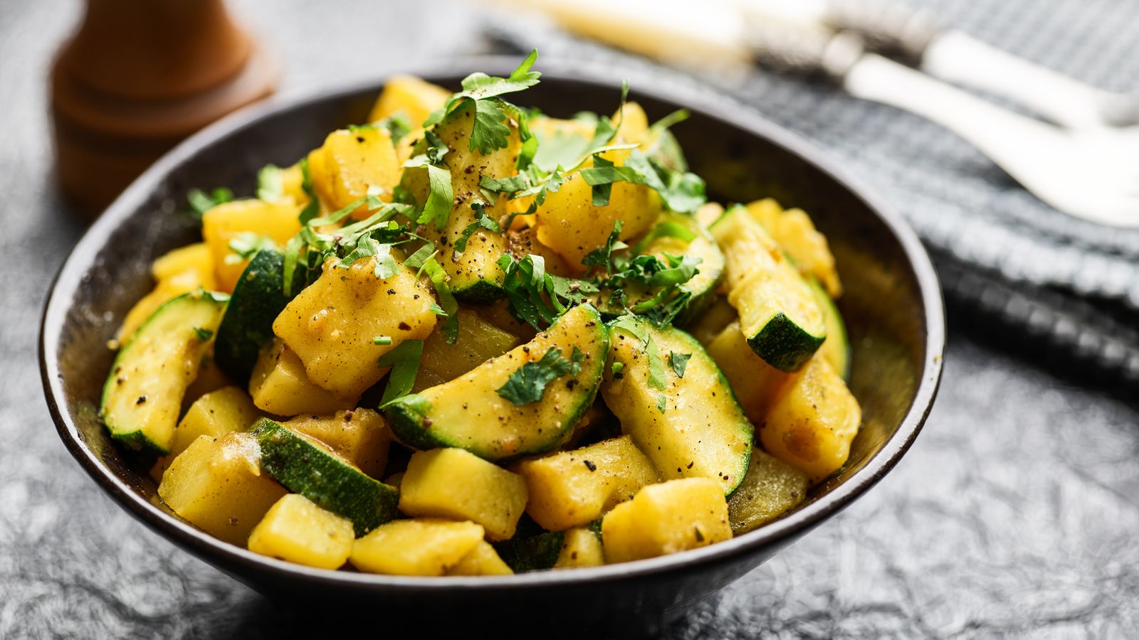 Kartoffel mit Zucchini – ayurvedisch